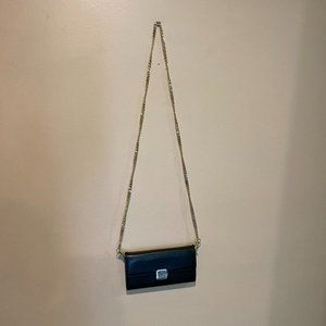 Cuyana Crossbody Chain Wallet - Black Gold